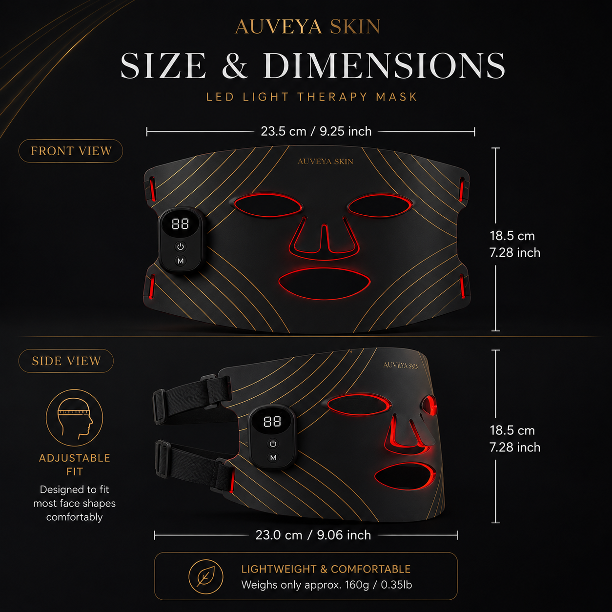 Auveya® LED LIGHT THERAPY MASK